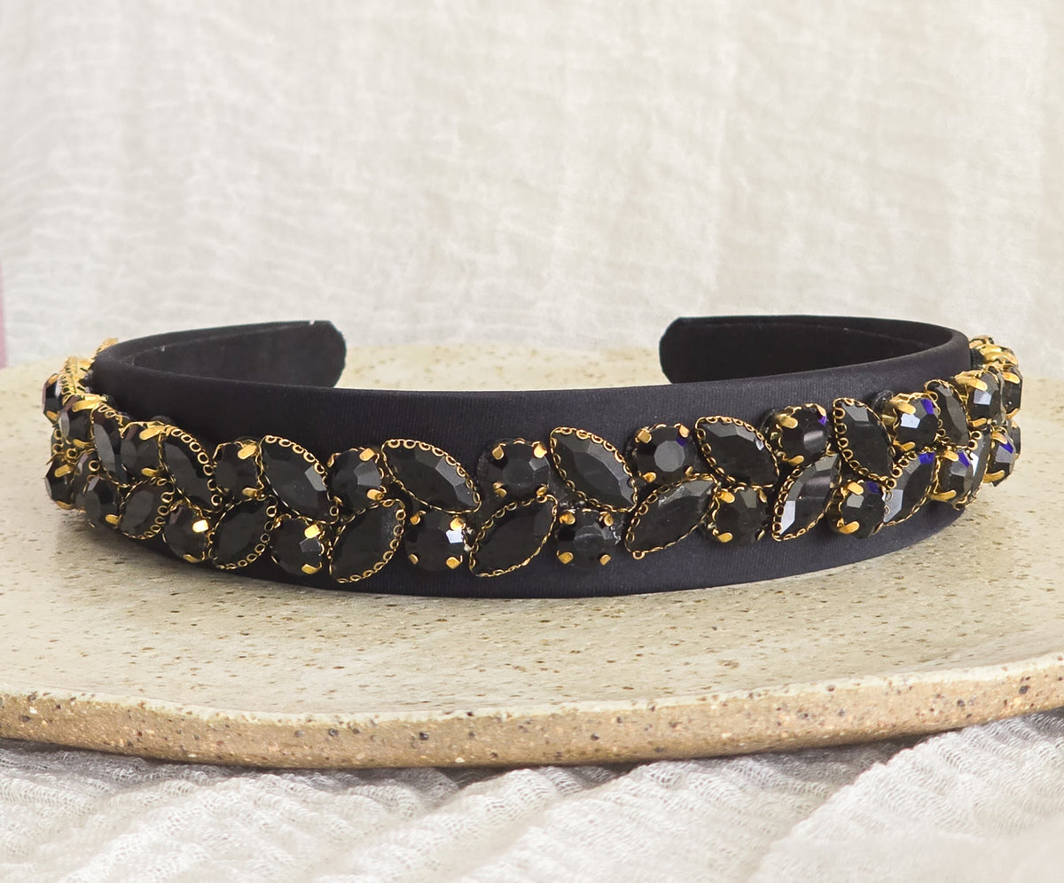 Black Embellished Headband