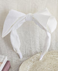 White Bow Headband