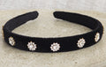 Black Velvet Embellished Headband
