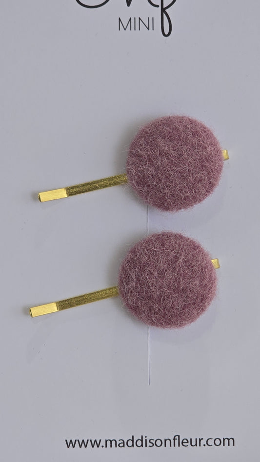 Purple Hattie Clips - Maddison Fleur Clips