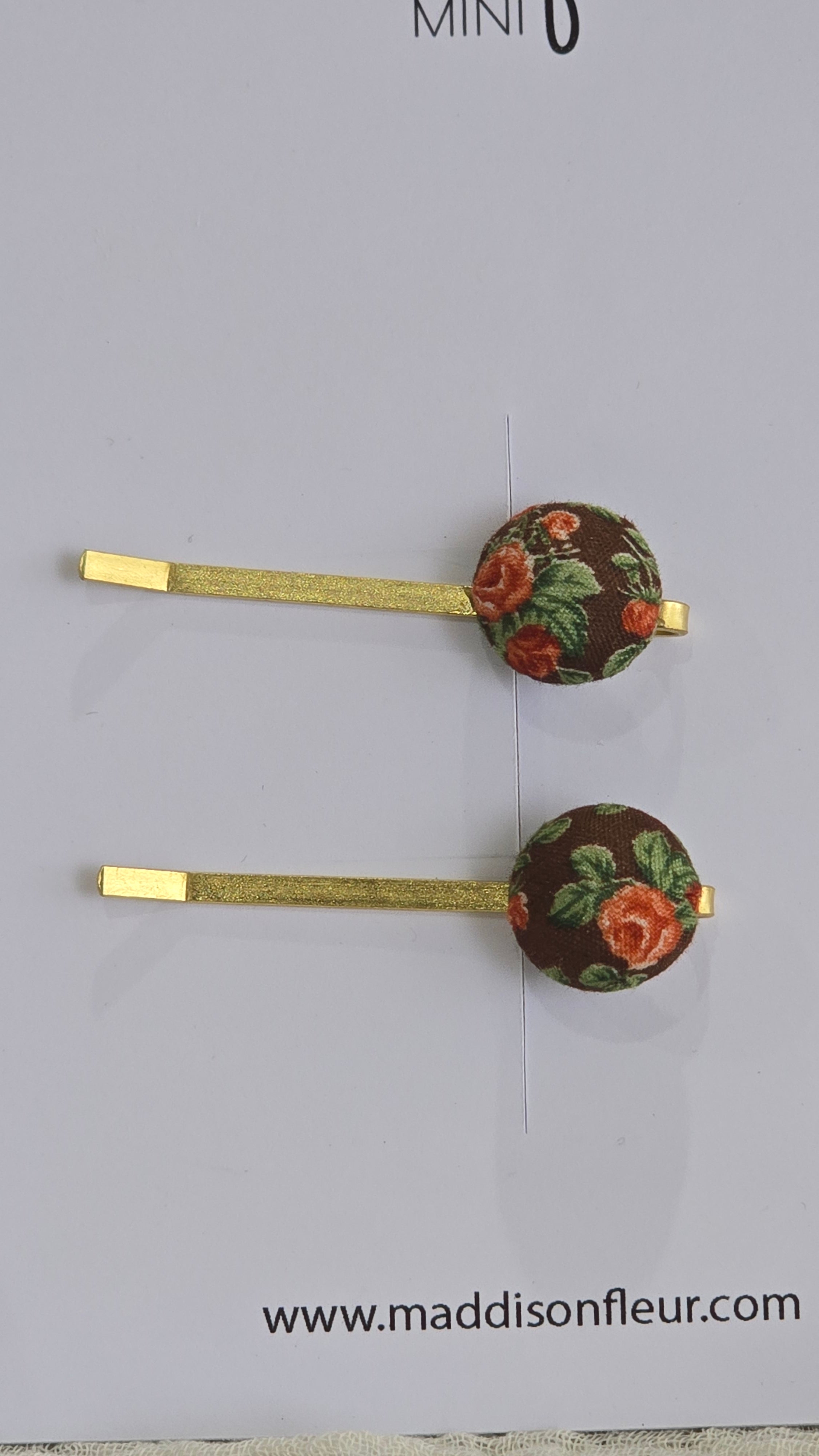 Brown Rosie Clips - Maddison Fleur Clips