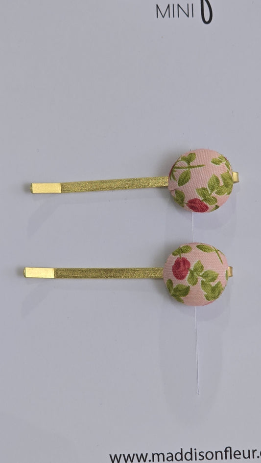 Pink Rosie Clips - Maddison Fleur Clips