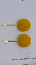 Mustard Hattie Clips - Maddison Fleur Clips