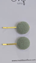 Green Hattie Clips - Maddison Fleur Clips