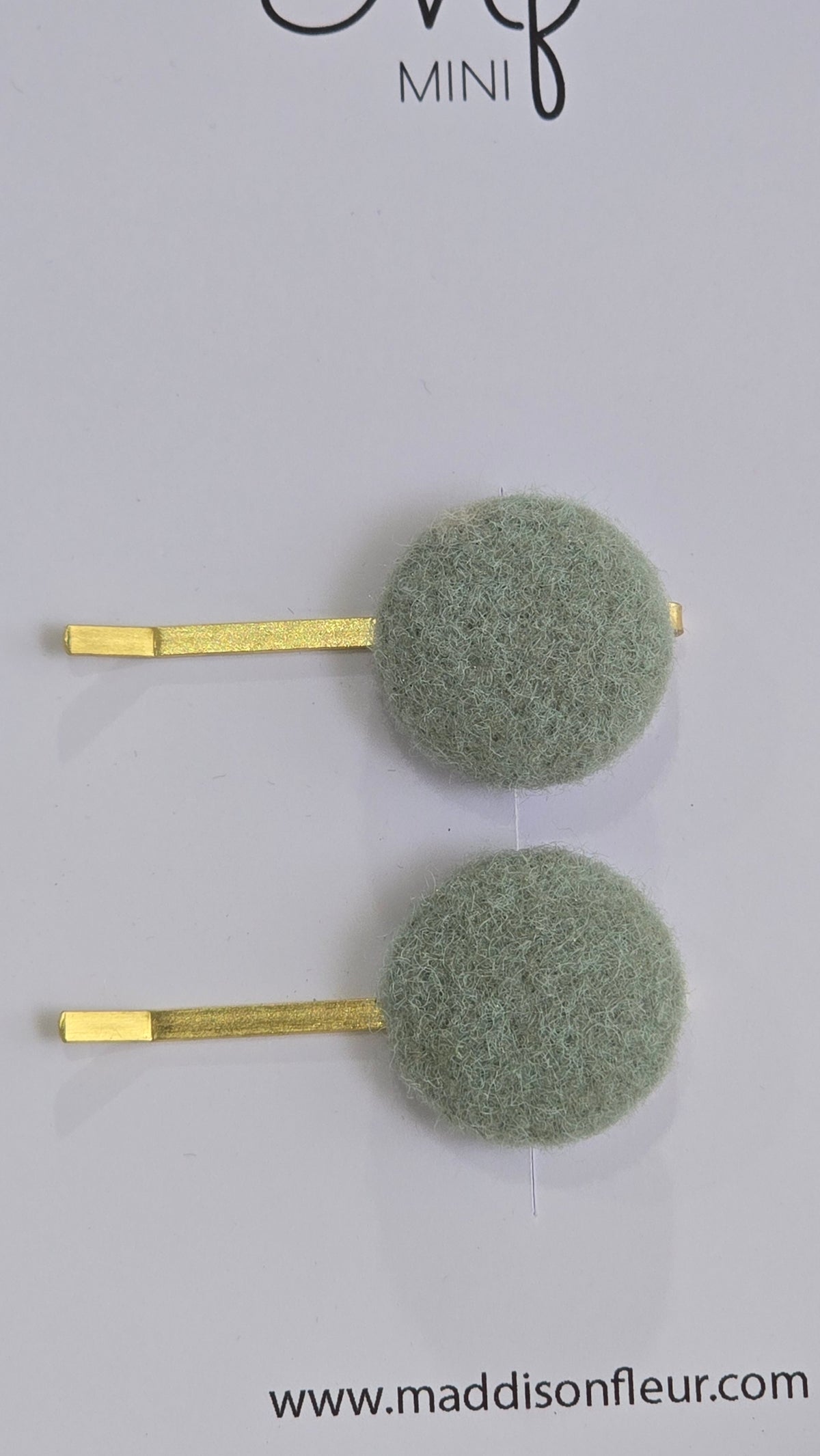 Green Hattie Clips - Maddison Fleur Clips