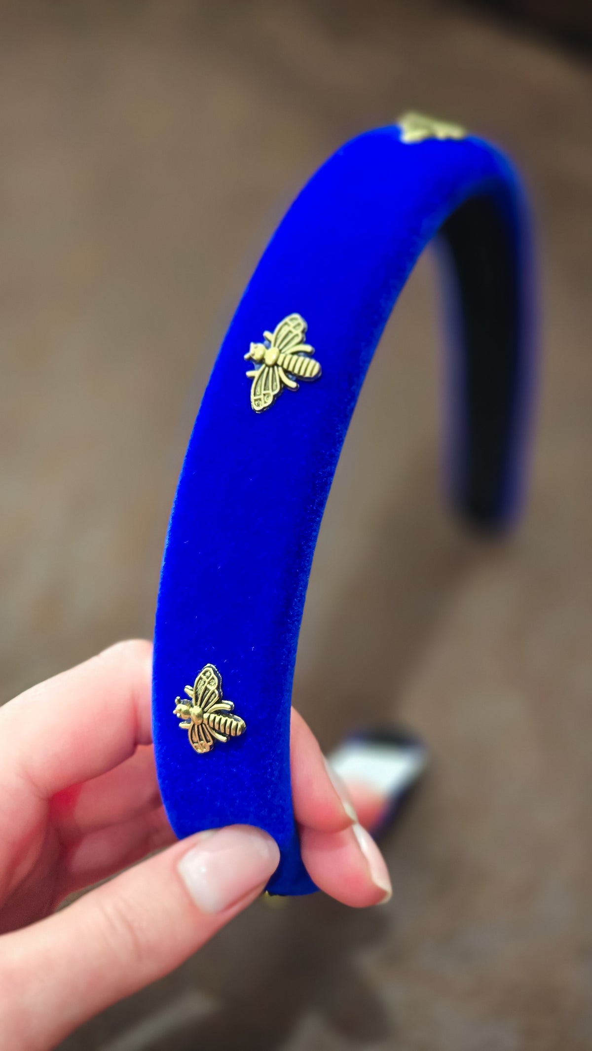 Royal Blue Bee Headband