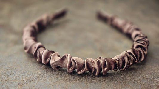 Brown Satin Headband