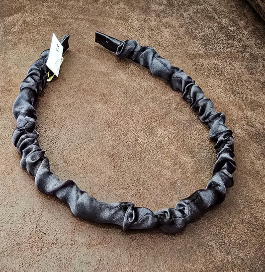 Black Satin Headband
