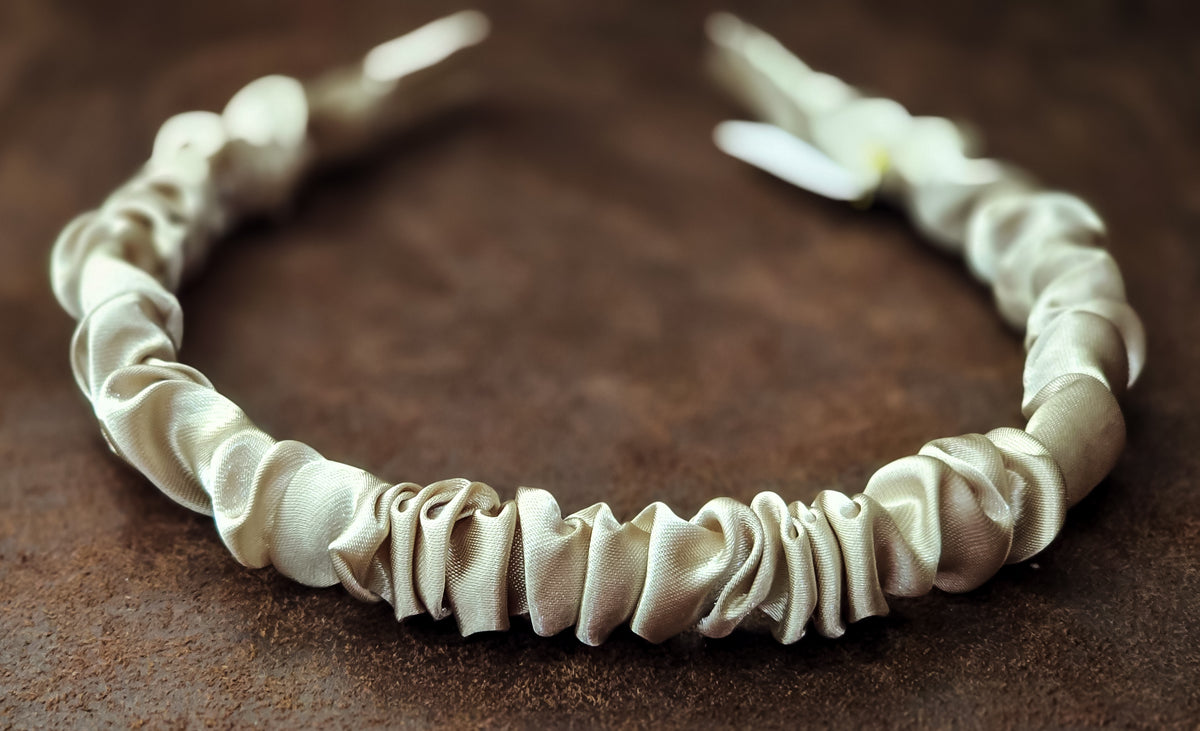 Champagne Satin Headband