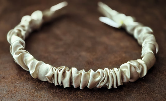 Champagne Satin Headband