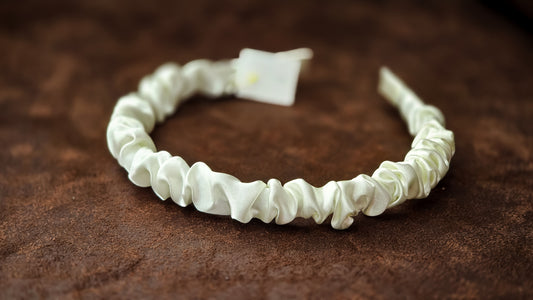 White Satin Headband