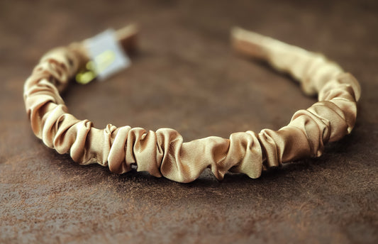 Latte Satin Headband