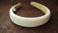 White Leather Headband