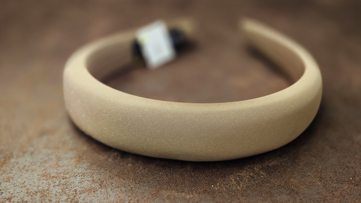 Latte Satin Headband