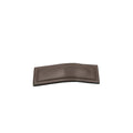 Leather Rectangle Snap Clip - Brown