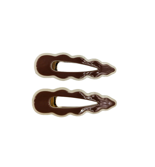 Cassia Clips - Brown