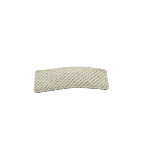 Fabric Rectangle Snap Clip - White