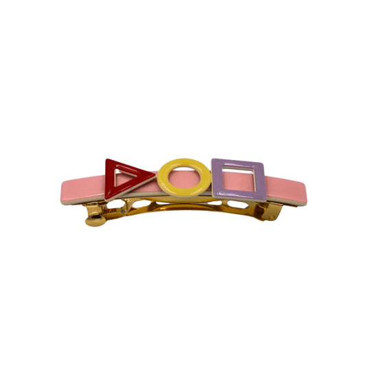 Geometrical Barrette - Pink