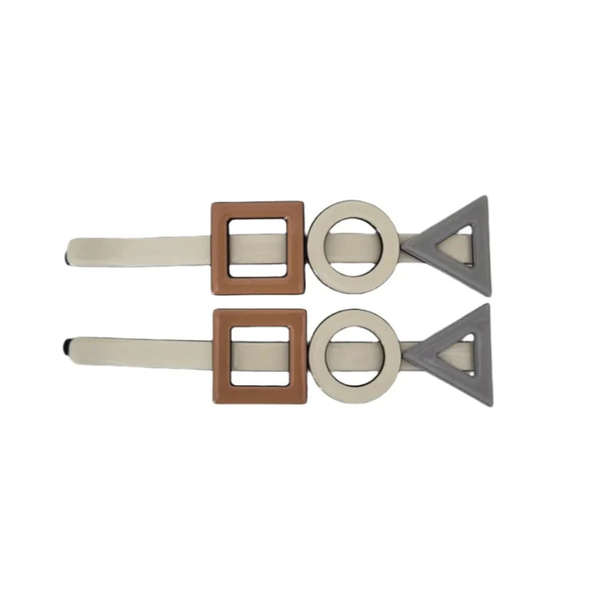 Geometrical Barrette - Cream