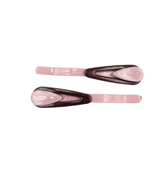 Poppy Slides - Pink & Burgandy