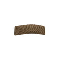 Fabric Rectangle Snap Clip - Brown