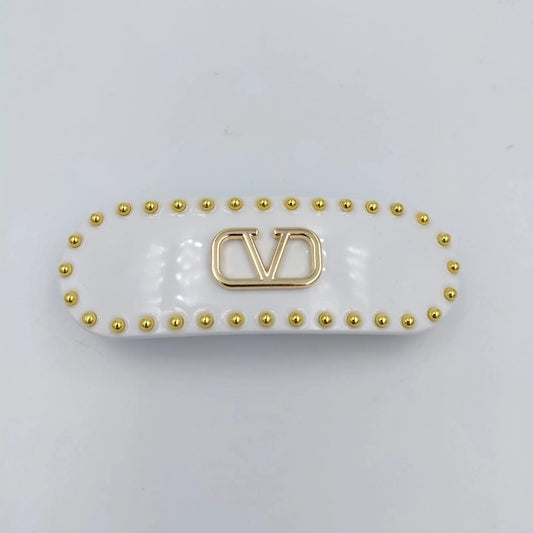 Valerie Barrette Clip - White